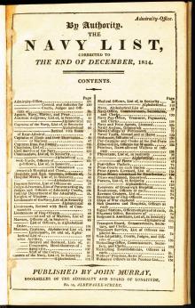 8 Admiralty Navy list 1814