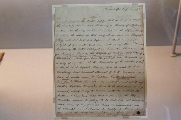 Felicia Hemans Letter