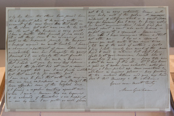 Maria Graham Letter